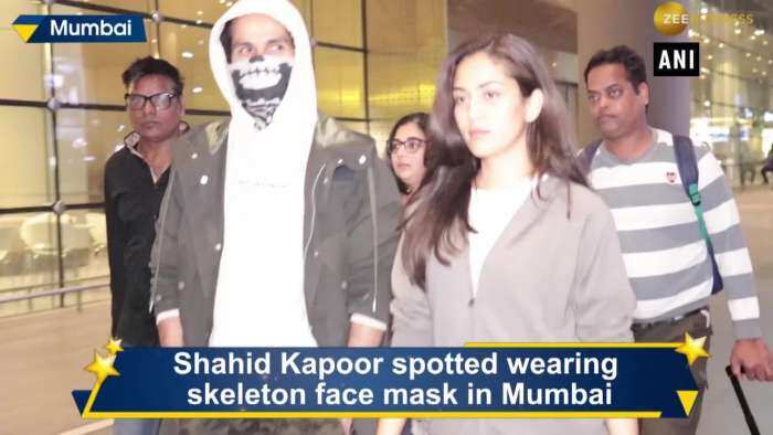 Shahid sports face mask after getting lip injury on sets of &#039;Jersey&#039;