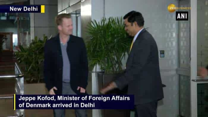 Foreign Affairs Minister of Denmark arrives in India