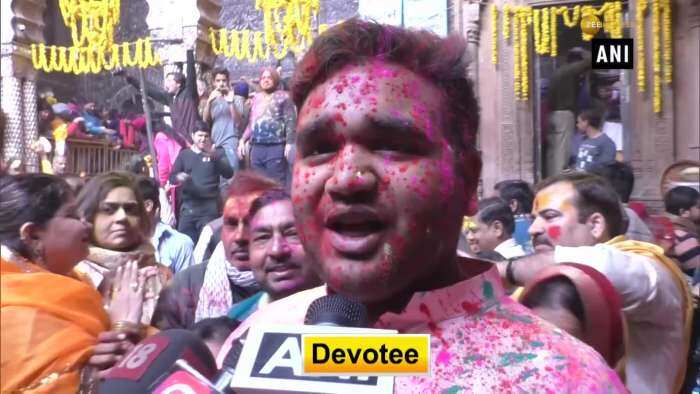 Festivities of ‘holi’ began with full fervour in Mathura