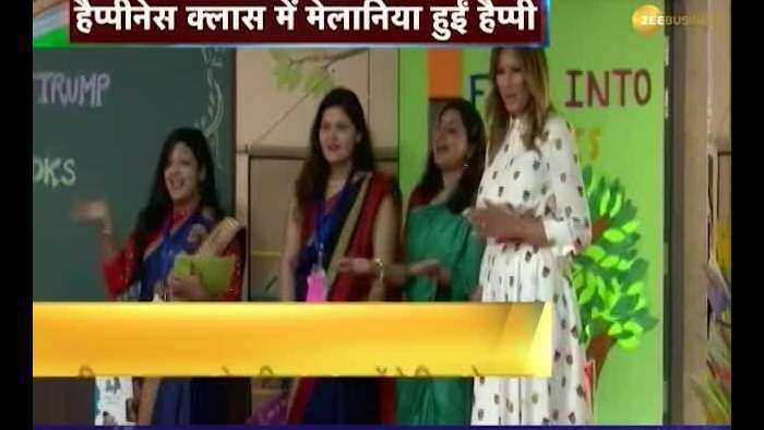 US First lady Melania Trump reaches Delhi govt school