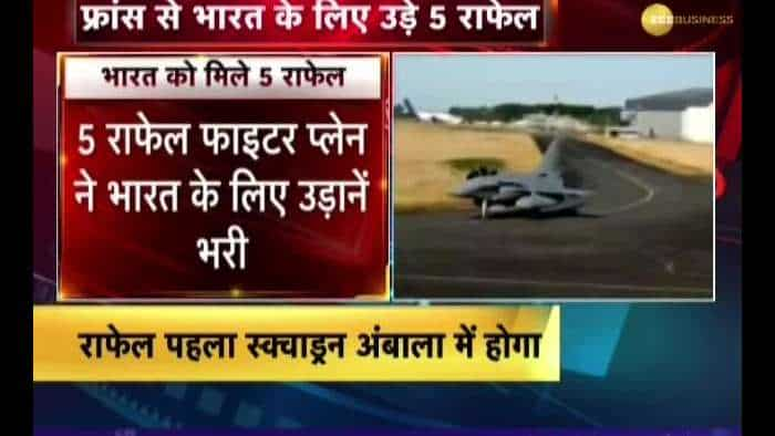 5 Rafale will fly from France for India