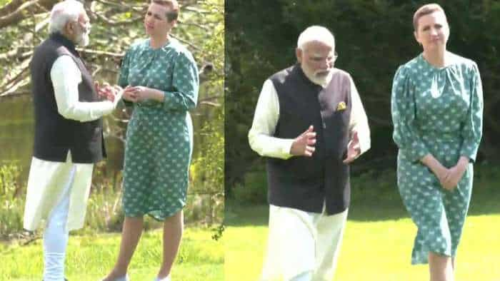 PM Modi Europe Visit: PM Modi holds talks with Danish PM Mette Frederiksen