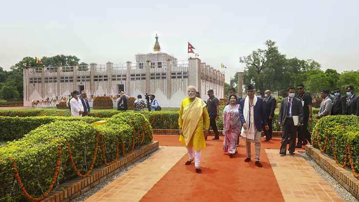 PM Modi in Nepal in Pics; Prime Minister visits birth place of Gautam Budhha on Buddha Purnima; offers prayers at Mayadevi temple