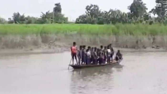 Assam: Students Use Boats To Reach School In Nalbari, Watch This Video