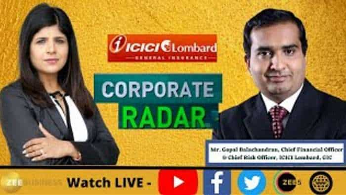 Corporate Radar: Gopal Balachandran, CFO &amp; Chief Risk Officer, ICICI Lombard, GIC In Conversation With Zee Business