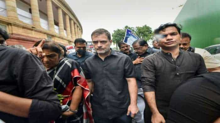 Rahul Gandhi Reaches Parliament Wearing Black Clothes To Protest