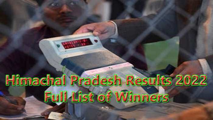 Himachal Pradesh Election Results 2022 Winners: Full list of BJP, AAP and Congress constituency-wise winning candidates
