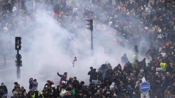 Emotions High At French Protests Over Macron&#039;s Pension Plan
