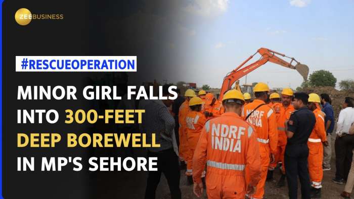 Rescue efforts underway for a 2.5-year-old girl who fell into a borewell in Sehore