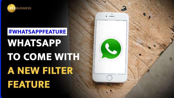 WhatsApp working on new filters to help you find important chats in seconds