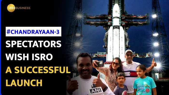 Chandrayaan-3 launch: Excited spectators cheer as Chandrayaan-3 aims for lunar landing