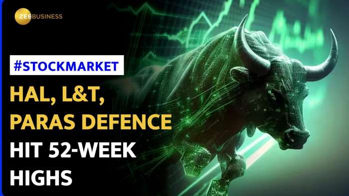 HAL, L&amp;T, Paras Defence Reach 52-Week Highs Amid Chandrayaan-3 Excitement | Market Buzz