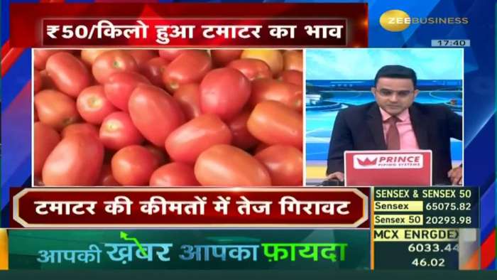 Sharp drop in tomato prices, tomatoes are being sold at ₹40-₹50/kg in Dadar,