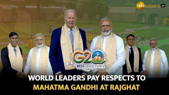 PM Modi, President Biden, Rishi Sunak, Among Other Leaders Pay Homage to Mahatma Gandhi at Rajghat