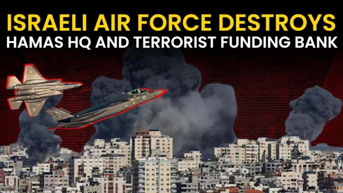 Israeli Air Force Strikes Hamas Military Headquarters and Terrorist Funding Bank in Gaza Conflict