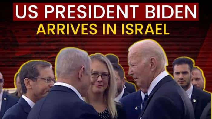 US President Joe Biden Arrives in Israel&#039;s Tel Aviv to Consult on Gaza War | Israel Hamas War Day 12