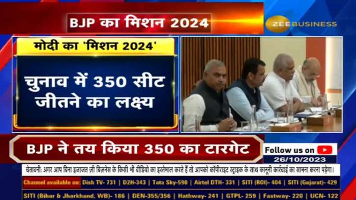 BJP&#039;s Mission 2024: Aiming for more than 350 Seats in the Loksabha Elections