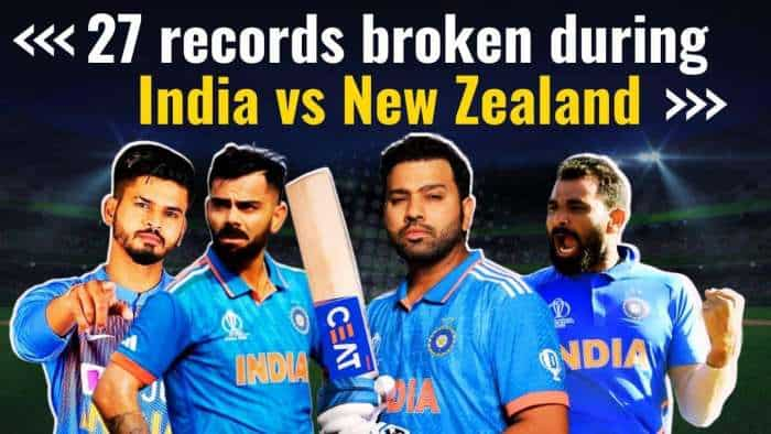 World Cup 2023: 27 Records Broken By India During Semi-Final | IND VS NZ