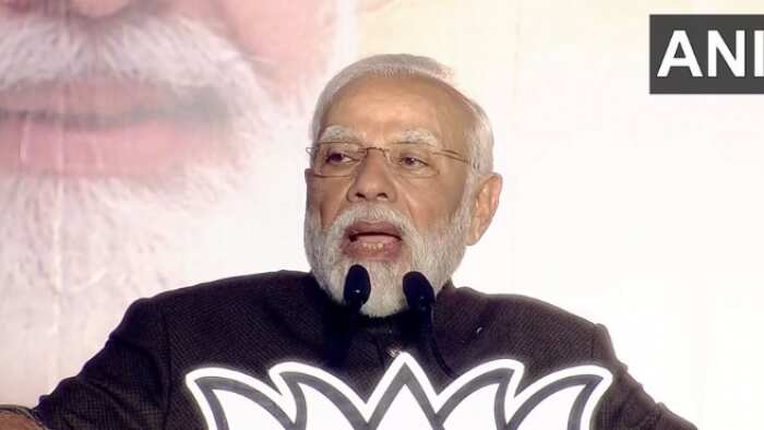 PM Modi arrives at party headquarters after BJP secures win in Rajasthan, is leading in MP and Chhattisgarh