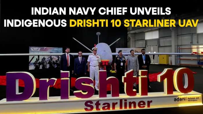 Indian Navy Chief Reveals Indigenous Drishti 10 Starliner UAV