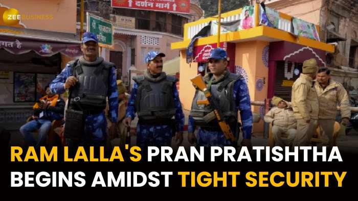 Ayodhya Ram Mandir: Ayodhya Prepares for Ram Lalla&#039;s &#039;Pran Pratishtha&#039; with Tight Security