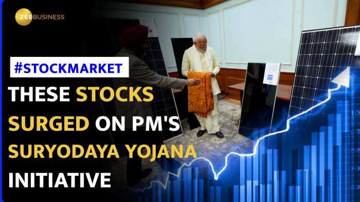 Solar Stocks Rise on PM&#039;s &quot;Suryodaya Yojana&quot;: 1 Crore Rooftop Panels Planned | Stock Market News