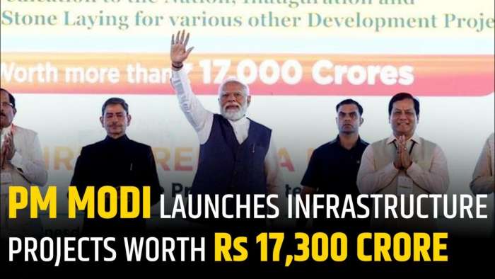  PM Modi Initiates Rs 17,300 Crore Infrastructure Projects With Foundation Stone Ceremony 