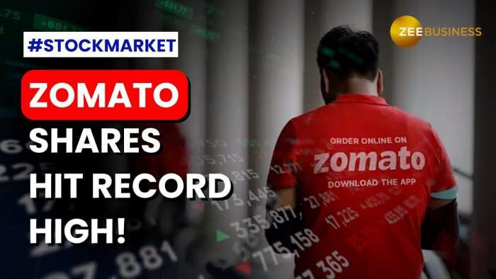 Zomato Shares Hit All-Time High, Up 200% in a Year | Stock Market News