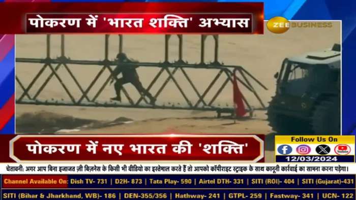 Massive Military Exercise Unleashed in Pokhran, Rajasthan with Three Armed Forces