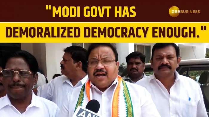Congress&#039; MK Vishnu Prasad Criticises Modi Government&#039;s Impact on Democracy in Tamil Nadu