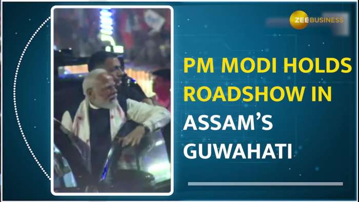 PM Modi&#039;s Guwahati Roadshow Gathers Momentum Ahead of Lok Sabha Elections 2024