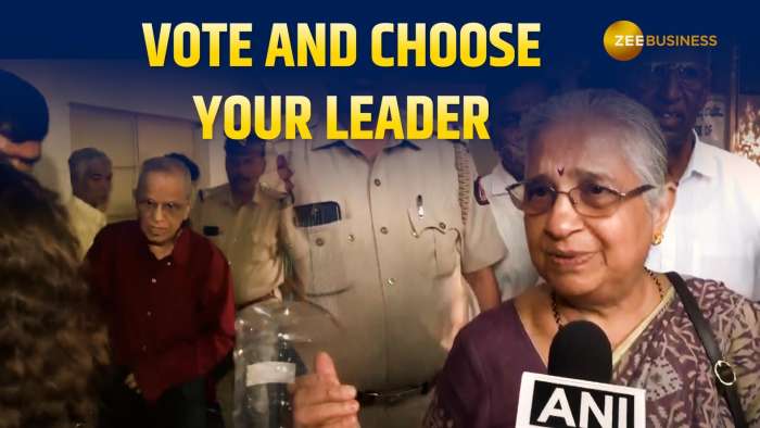 Narayana Murthy and Sudha Murty Cast Votes in Bengaluru for Lok Sabha Elections 2024