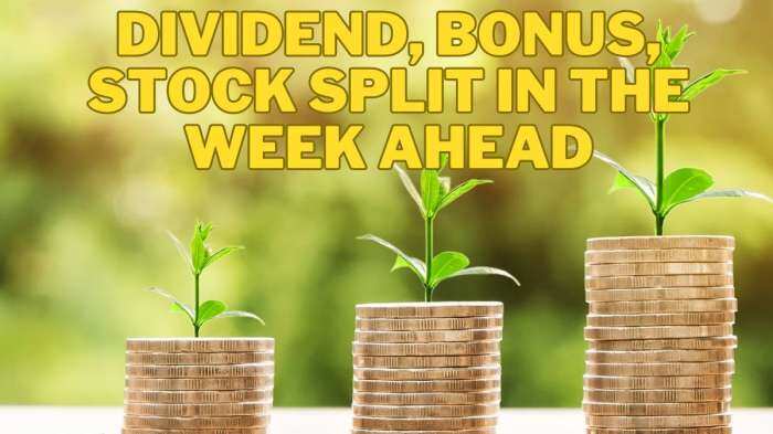 Dividend, bonus, stock split stocks next week: SBI, Trent, Colgate Palmolive, Bharat Dynamics, Tata Consumer Products, other stocks to trade ex-date