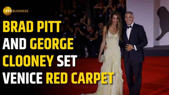 Brad Pitt and George Clooney set Venice red carpet alight at &#039;Wolfs&#039; premiere