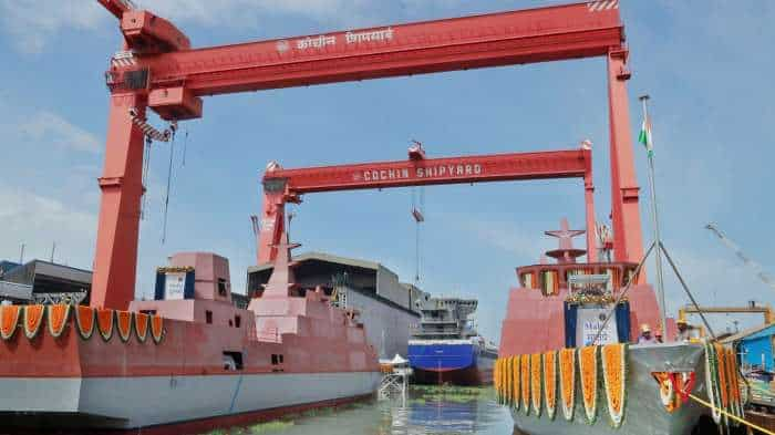  Cochin Shipyard rolls out Malpe & Mulki ships for Indian Navy 