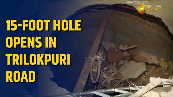 Deep Hole Forms on Delhi Road 