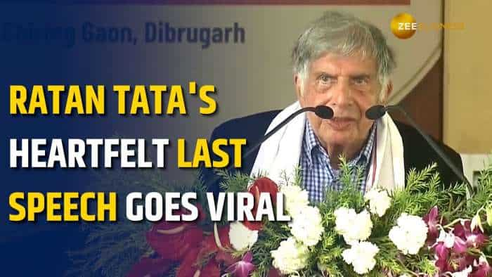  Ratan Tata's Last Speech Goes Viral 