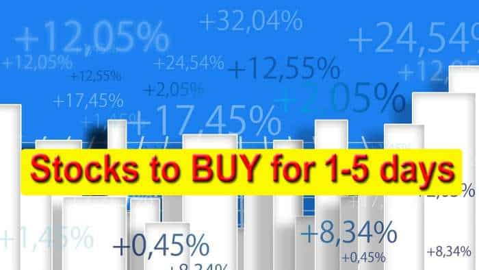 Stocks to BUY for 1-5 days: Brokerages suggest buying these 2 largecap, 2 midcap and 1 smallcap scrips - Check targets