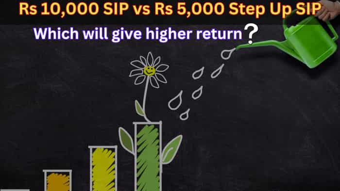 Rs 10,000 SIP vs Rs 5,000 Step Up SIP: Which will give higher return in 20, 25, and 30-year time frame; results may surprise you