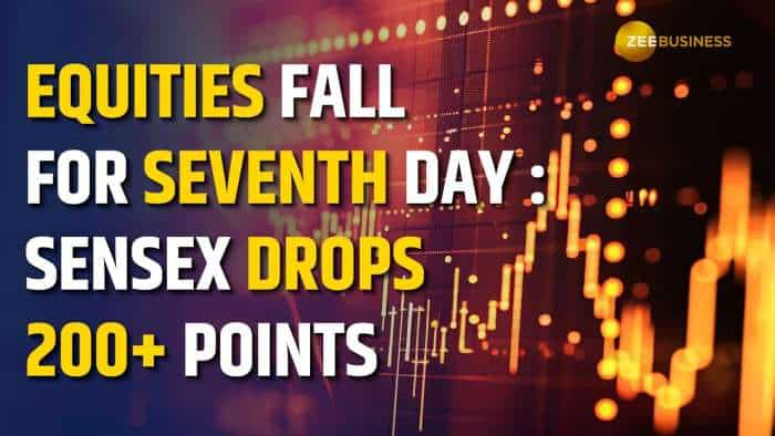 Equities Weak for Seventh Day; Sensex Drops Over 200 Points, Nifty Around 23,475