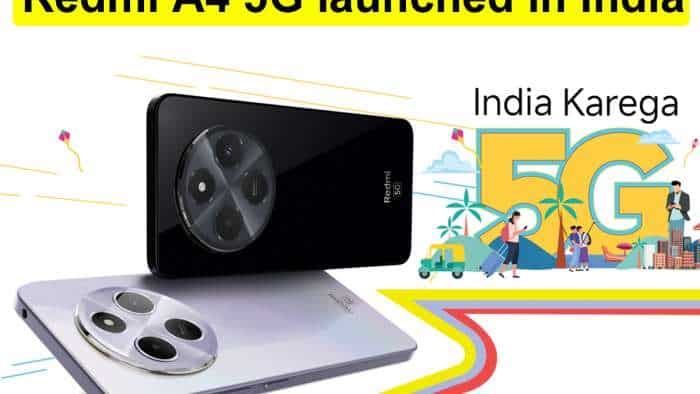 Redmi A4 5G smartphone launched at Rs 8,499: Debuts with Snapdragon 4s Gen 2 processor - Check camera specs and other details