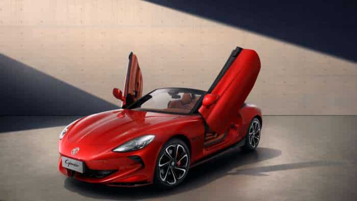  MG Select reveals first look of MG Cyberster with electric scissor doors official unveiling scheduled for January 2025 