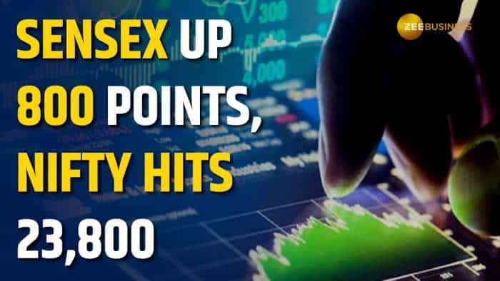  Sensex Jumps 800 Points, Nifty Rebounds 