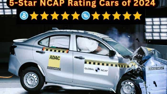 Year Ender 2024 5 star NCAP safety rating cars Maruti Suzuki New Dzire Kia Carens Tata Nexon