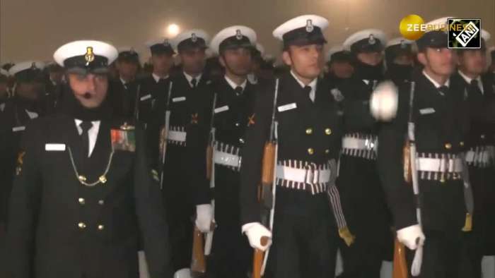 Defence Personnel Rehearse for Republic Day Parade