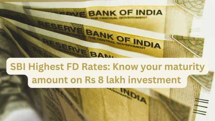  Highest SBI FD Rates: This is what you can get on Rs 8 lakh investment in 1-year, 3-year, and 5-year tenures 