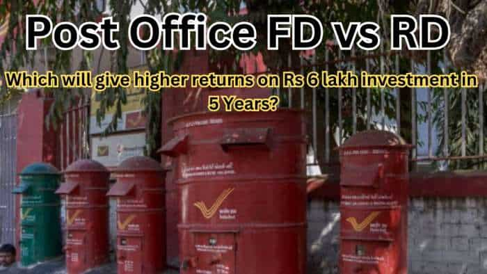  Post Office FD vs RD: Which will generate higher returns on Rs 6 lakh investment in 5 Years? 