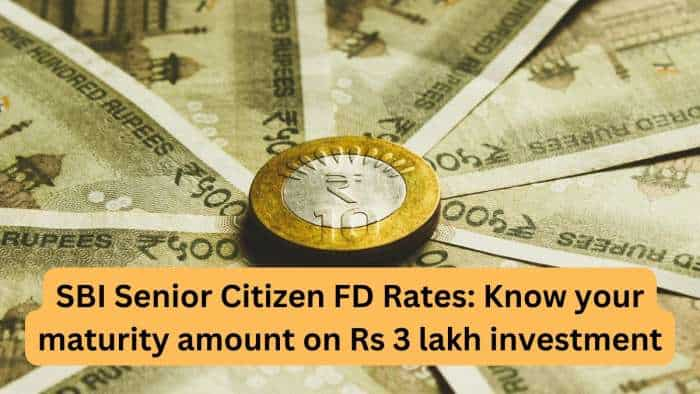 SBI Senior Citizen FD Rates: Want to invest Rs 3,00,000 in SBI FD? You can get this much maturity amount in 1 year, 3 years, and 5 years