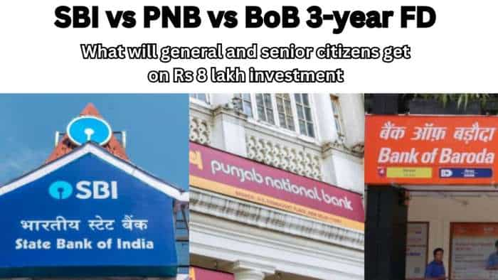 SBI vs PNB vs BoB 3-year FD: What will general and senior citizens get on Rs 8 lakh investment