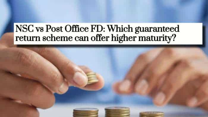 NSC vs Post Office FD: Which guaranteed return scheme can give higher maturities on Rs 3,00,000, 5,00,000 &amp; 7,00,000 investments in 5 years?